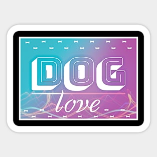 Dog Love Graphic Sticker